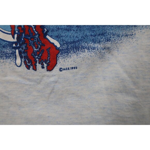 Vintage 90s Streetwear Mens Large All Over Print Alaska Cruise Ship T-Shirt USA - Picture 7 of 16